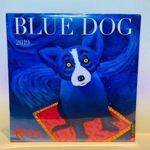 Blue Dog 2019 Wall Calendar George Rodrigue Lafayette New Orleans Louisiana NEW